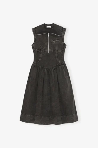 Dress in Black Cotton