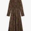Dress in Brown Satin Dress in Brown Satin