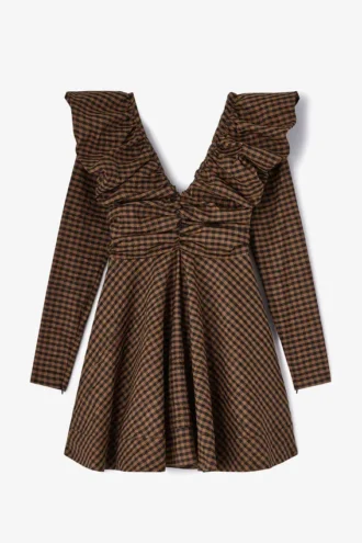 Dress in Check Taffeta