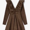 Dress in Check Taffeta