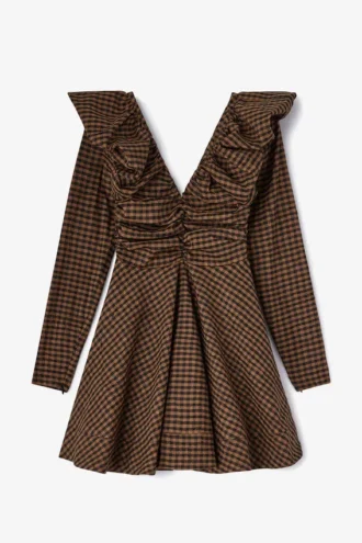 Dress in Check Taffeta