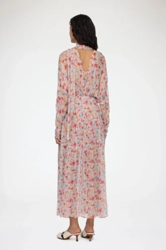 Dress in Floral Silk