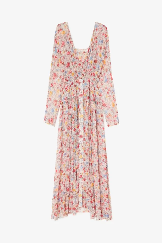 Dress in Floral Silk Dress in Floral Silk