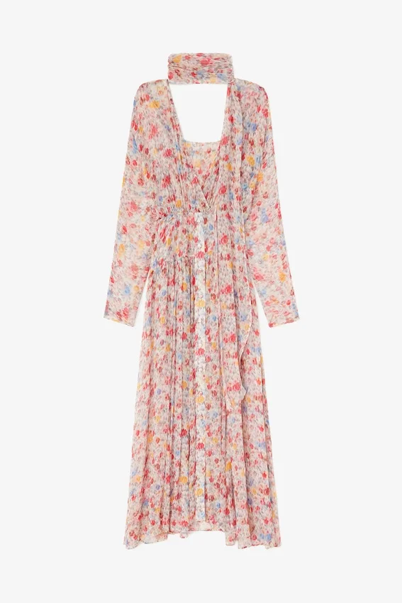 Dress in Floral Silk Dress in Floral Silk
