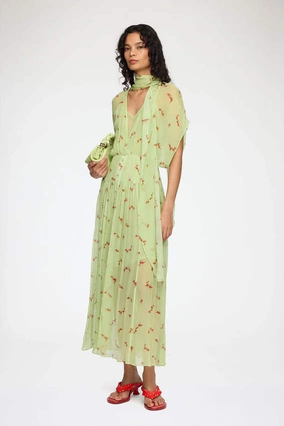 Dress in Green Silk Dress in Green Silk