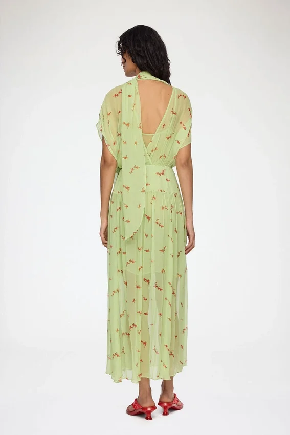 Dress in Green Silk Dress in Green Silk