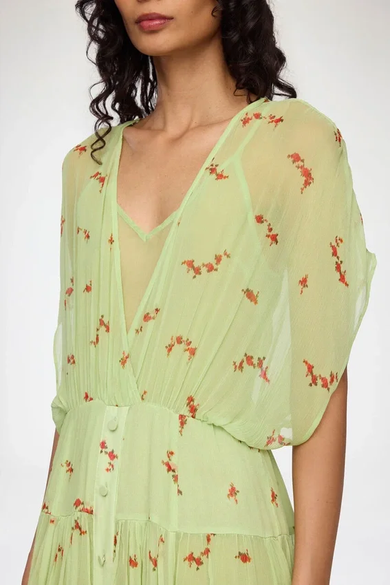 Dress in Green Silk Dress in Green Silk