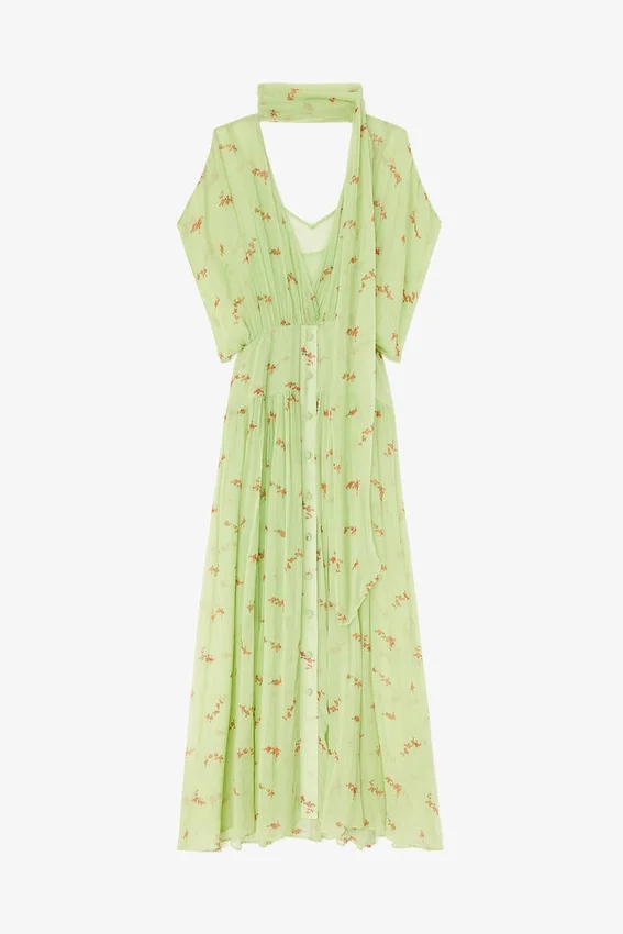Dress in Green Silk Dress in Green Silk