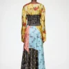 Dress in Multi Printed Silk Dress in Multi Printed Silk