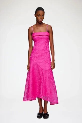 Dress in Pink Shibori Organza