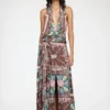 Dress in Printed Twill