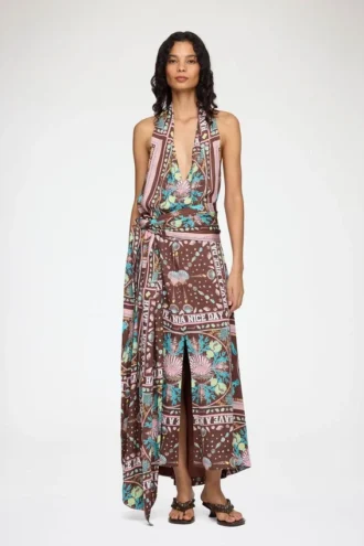 Dress in Printed Twill