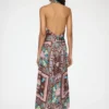 Dress in Printed Twill
