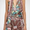 Dress in Printed Twill