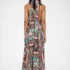 Dress in Printed Twill