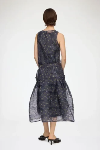 Dress in Shibori Organza