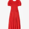 Dress in Smocked Cotton
