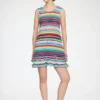 Dress in Striped Crochet
