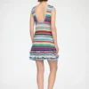 Dress in Striped Crochet