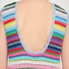 Dress in Striped Crochet
