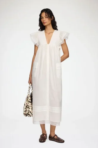 Dress in White Cotton