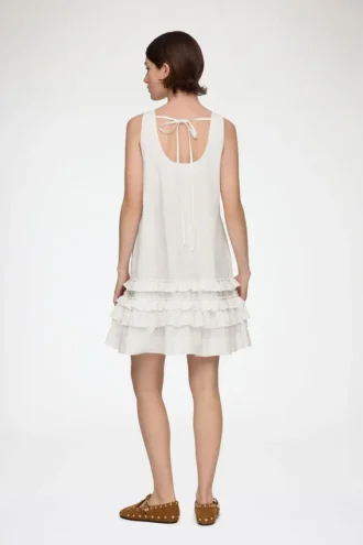Dress in White Cotton