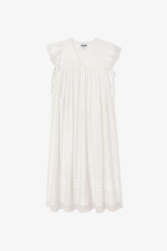 Dress in White Cotton Dress in White Cotton