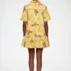Dress in Yellow Printed Denim