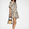 Dress in Zebra Denim