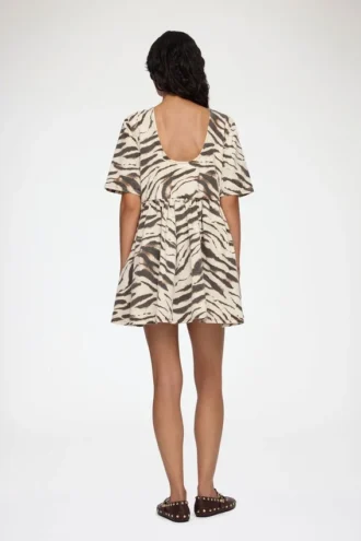 Dress in Zebra Denim