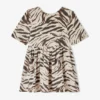 Dress in Zebra Denim