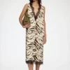 Dress in Zebra Satin Dress in Zebra Satin