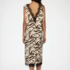 Dress in Zebra Satin Dress in Zebra Satin