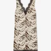 Dress in Zebra Satin Dress in Zebra Satin