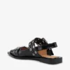 Feminine Buckle Ballerinas in Black
