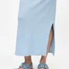 Feminine Buckle Ballerinas in Denim with Charms