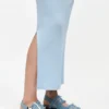 Feminine Buckle Ballerinas in Denim with Charms