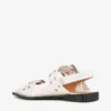 Feminine Buckle Ballerinas in Ivory