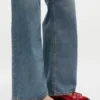 Feminine Buckle Ballerinas in Red