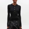 Fine Sequin Knitted Polo Fine Sequin Knitted Polo