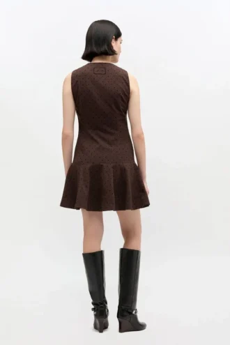 Flock Check Suiting Dress