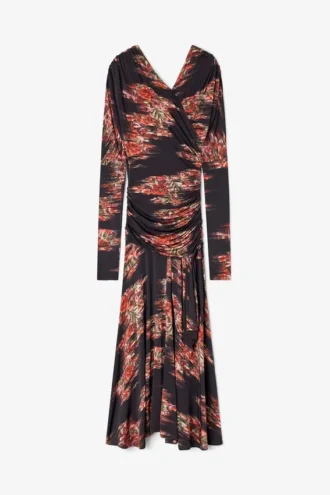 Floral Ruched Dress
