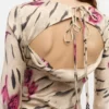 Floral Satin Maxi Dress Floral Satin Maxi Dress