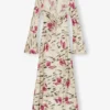 Floral Satin Maxi Dress Floral Satin Maxi Dress