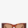 GANNI x Ace & Tate Tiger’s Eye Kayla Sunglasses