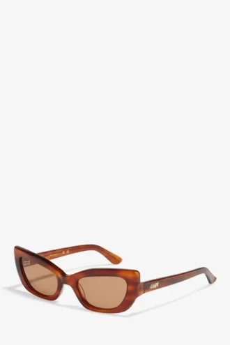 GANNI x Ace & Tate Tiger’s Eye Sadie Sunglasses