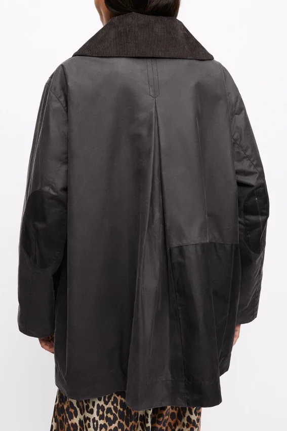 GANNI x Barbour Waxed Duffle Coat GANNI x Barbour Waxed Duffle Coat