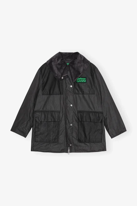 GANNI x Barbour Waxed Duffle Coat GANNI x Barbour Waxed Duffle Coat