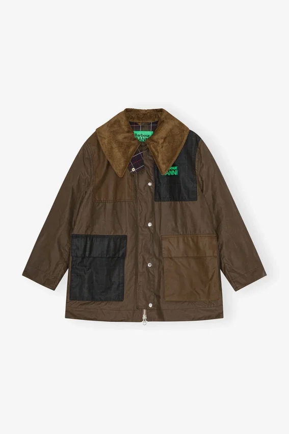 GANNI x Barbour Waxed Duffle Coat GANNI x Barbour Waxed Duffle Coat