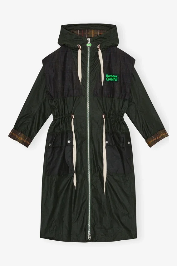 GANNI x Barbour Waxed Parka Jacket GANNI x Barbour Waxed Parka Jacket